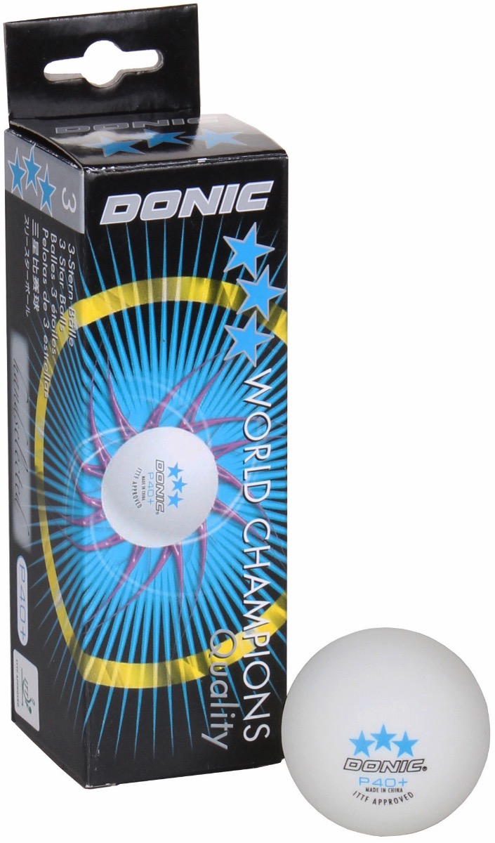 Donic 3-star P40 3-pack